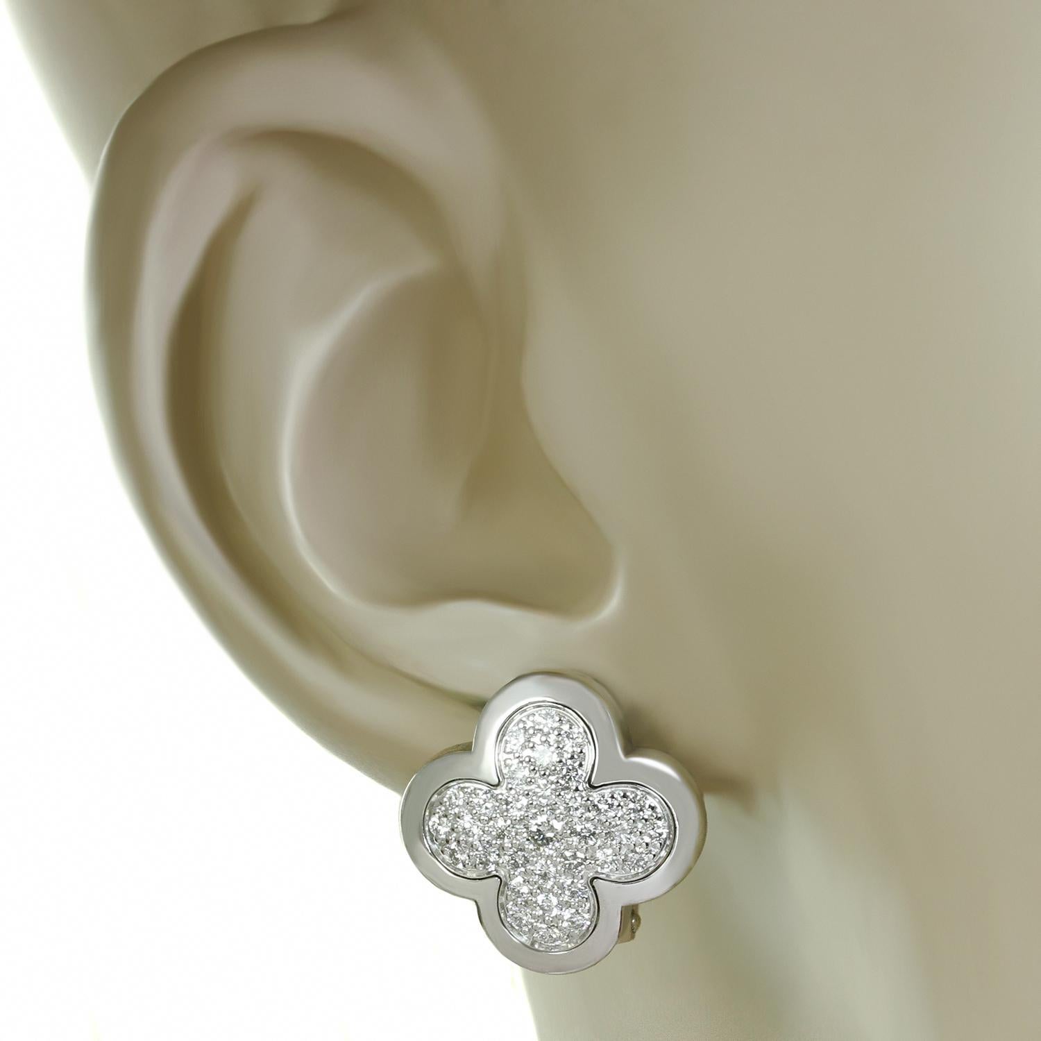 alhambra diamond earrings
