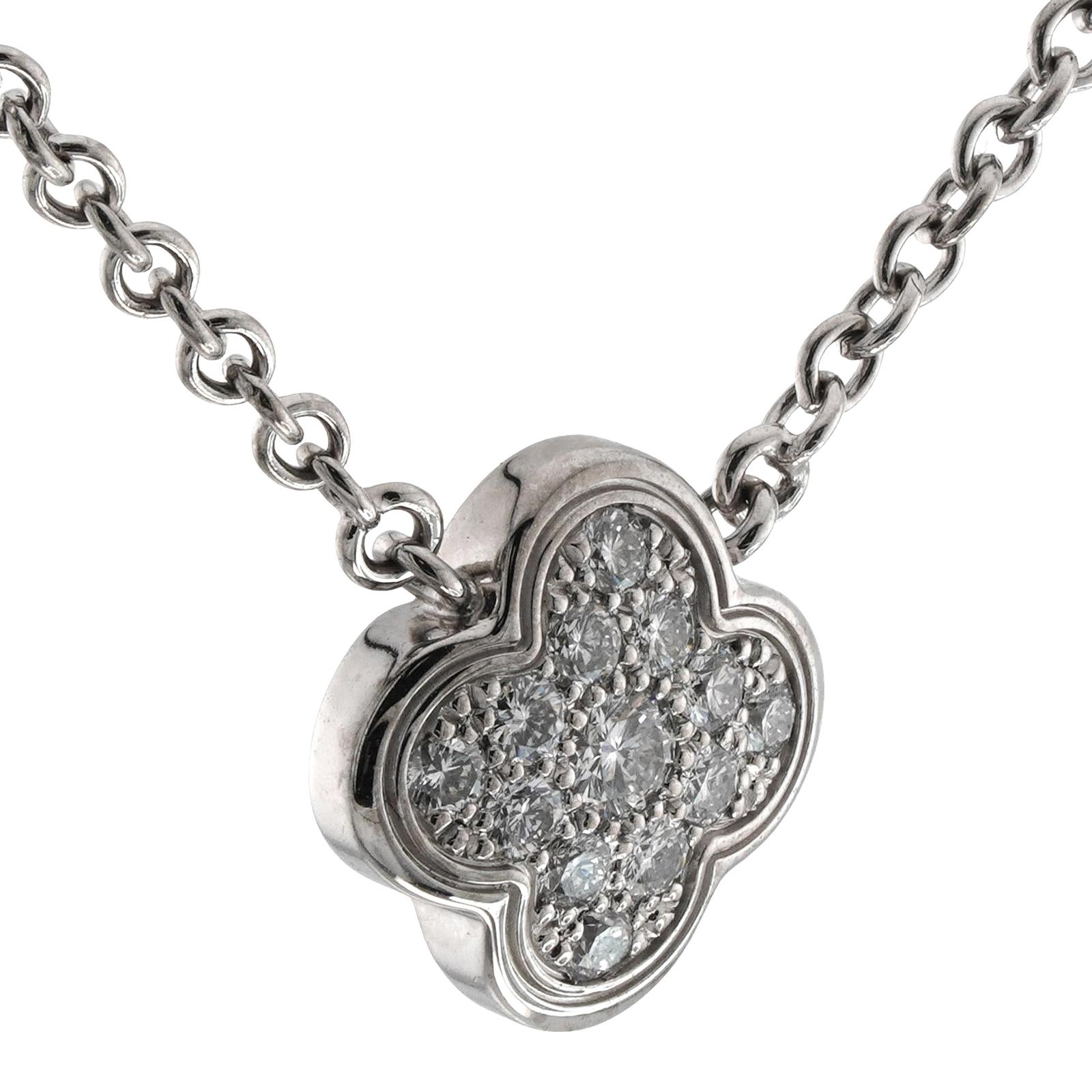 small black van cleef necklace