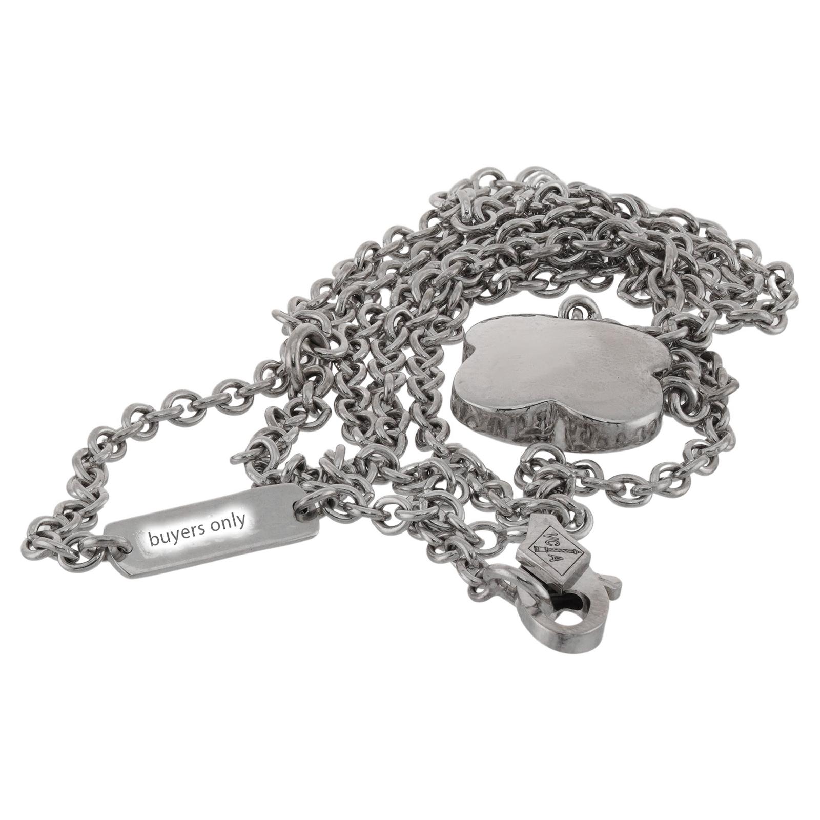 Women's VAN CLEEF & ARPELS Pure Alhambra Diamond White Gold Small Pendant