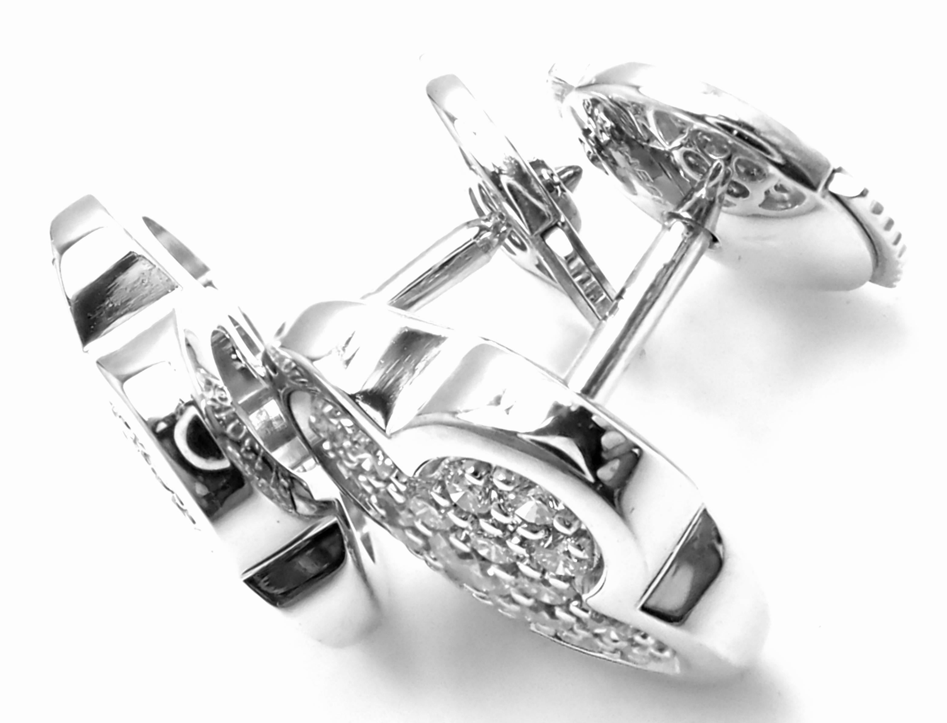 Van Cleef & Arpels Pure Alhambra Diamond White Gold Stud Earrings 4