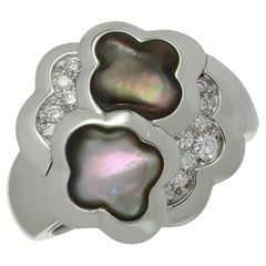 Anello VAN CLEEF & ARPELS in madreperla grigia Pure Alhambra