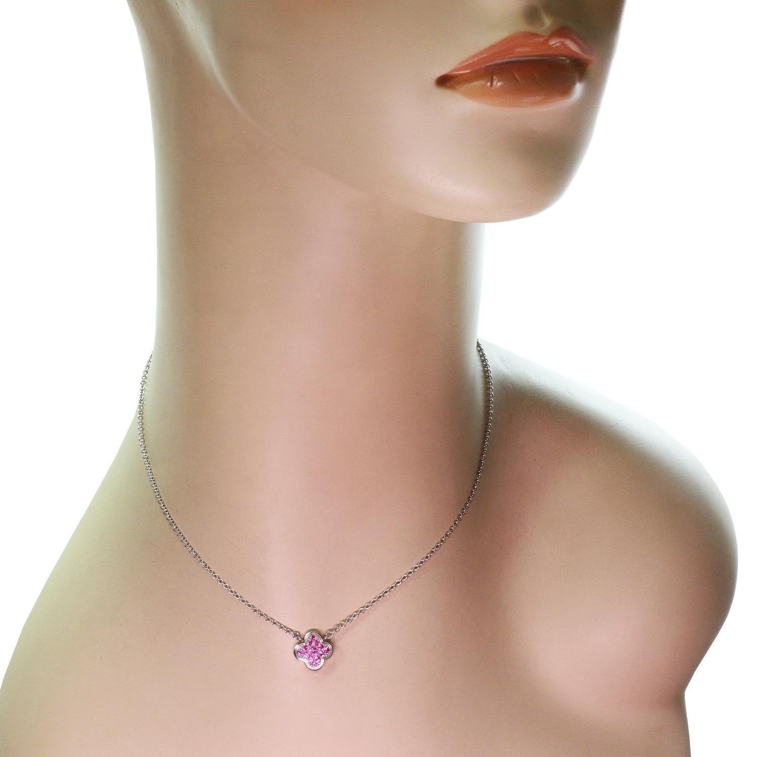 van cleef and arpels pink necklace