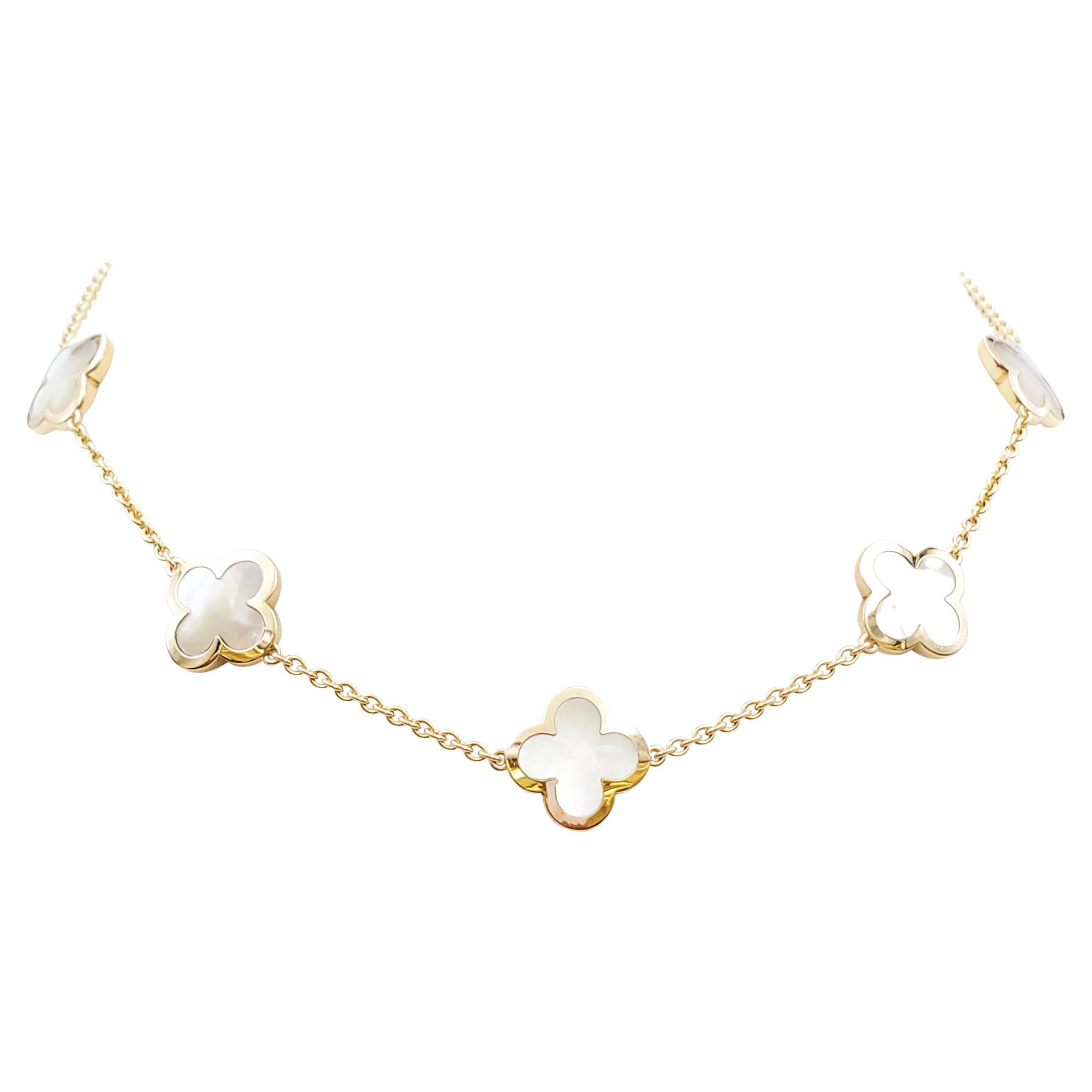 Van Cleef & Arpels 'Pure Alhambra' Mother of Pearl Necklace
