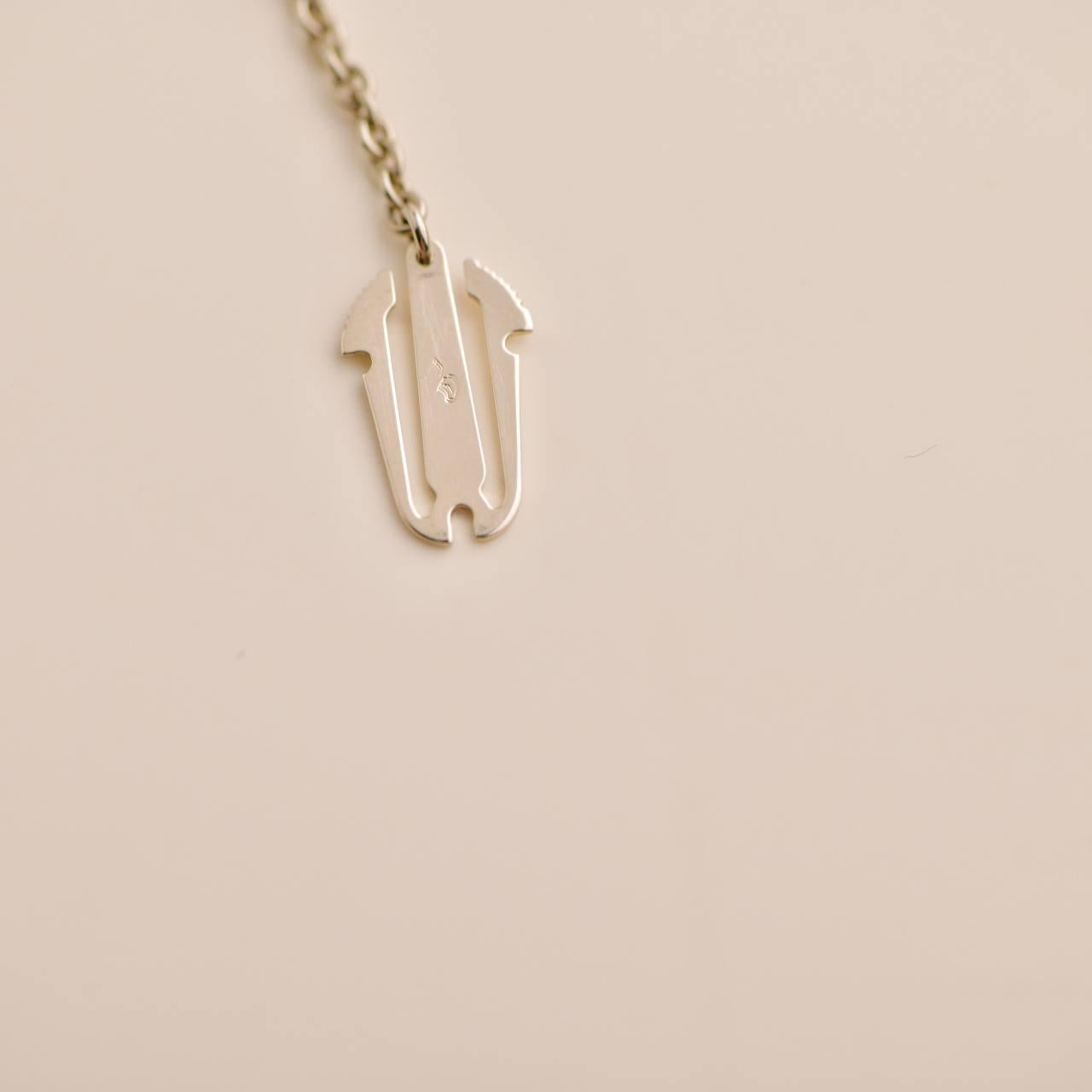 Van Cleef & Arpels Pure Alhambra Mother-of-Pearl White Gold Pendant Necklace 3