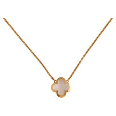 Van Cleef & Arpels Pure Alhambra Mother-of-pearl Yellow Gold Pendant