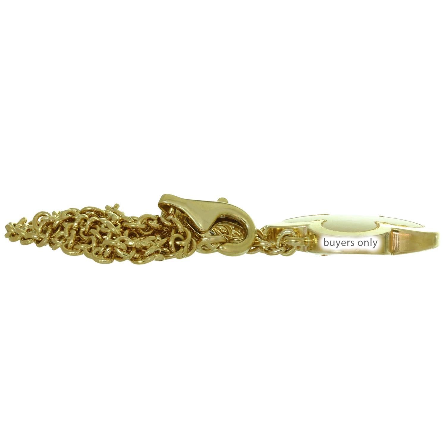 Van Cleef & Arpels, collier pendentif Pure Alhambra en or jaune et nacre en vente 3