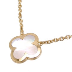 Van Cleef & Arpels Pure Alhambra Necklace in Yellow Gold