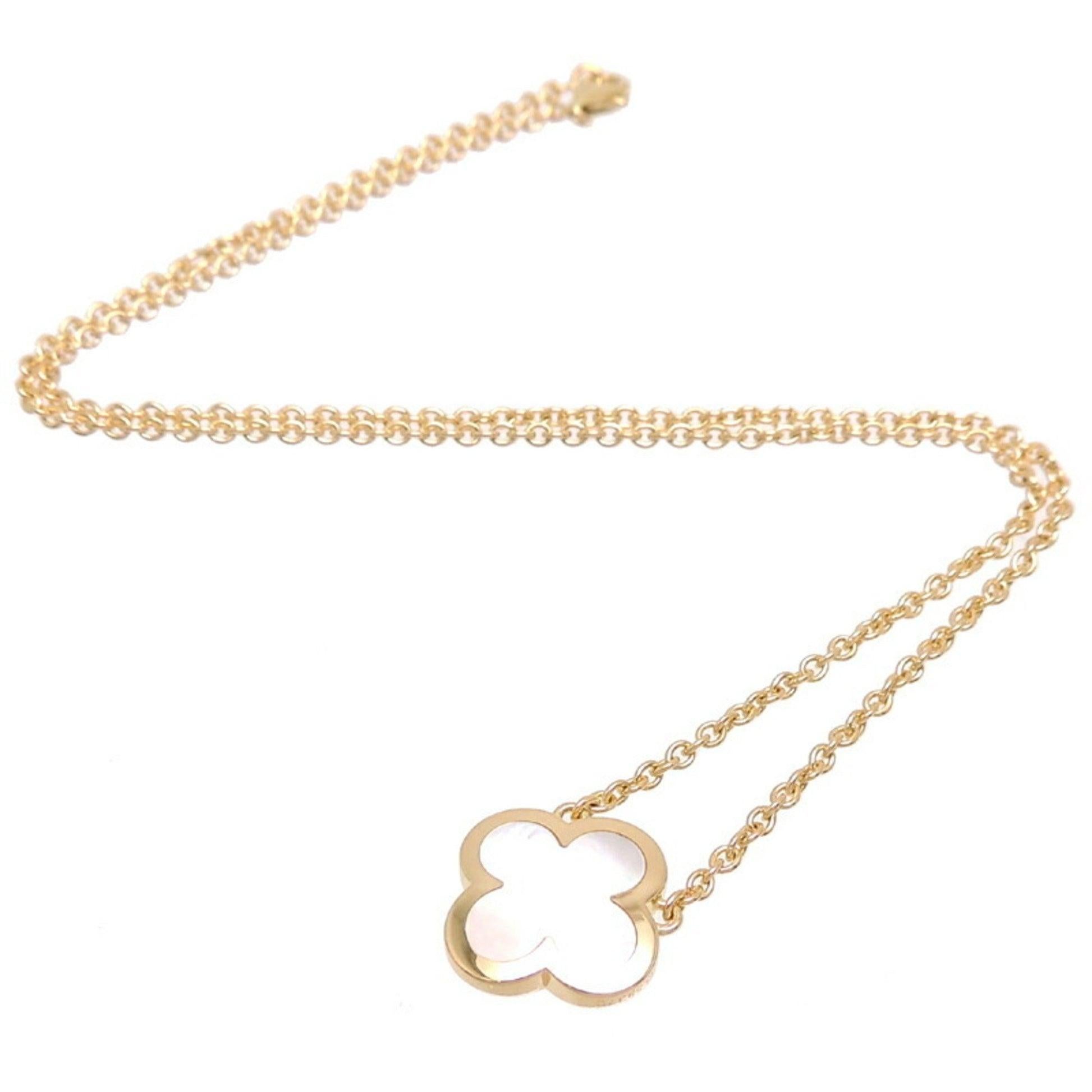 Van Cleef & Arpels reine Alhambra-Halskette aus Gelbgold Damen im Angebot