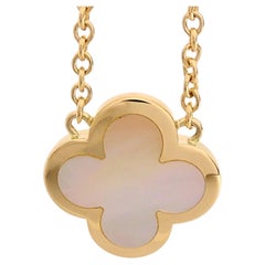 Van Cleef & Arpels Pure Alhambra Necklace in Yellow Gold