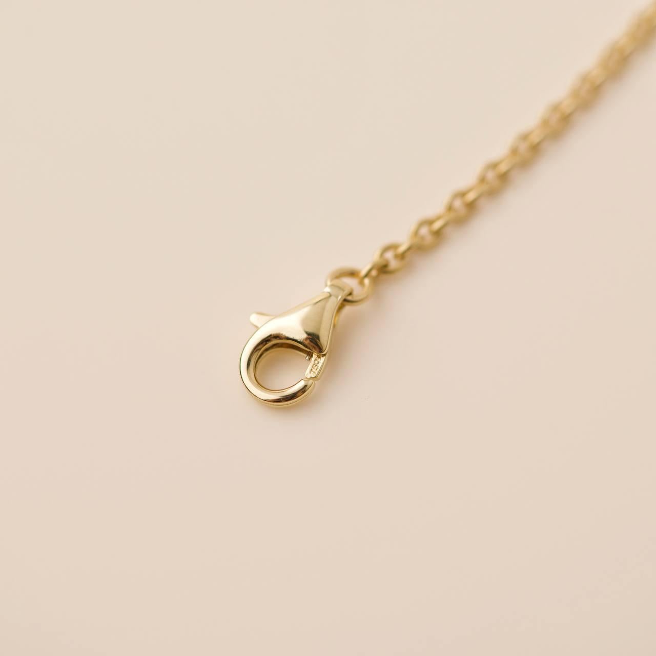 Van Cleef & Arpels Pure Alhambra Onyx Yellow Gold Pendant Necklace 1