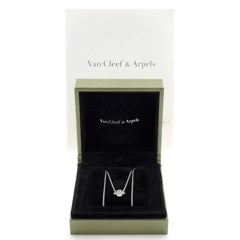 Van Cleef & Arpels Pure Alhambra Pendant Necklace 18K White Gold with Diamonds