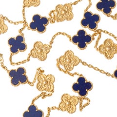 Van Cleef & Arpels Collana Alhambra d'epoca in Lapis d'oro 18k in edizione limitata