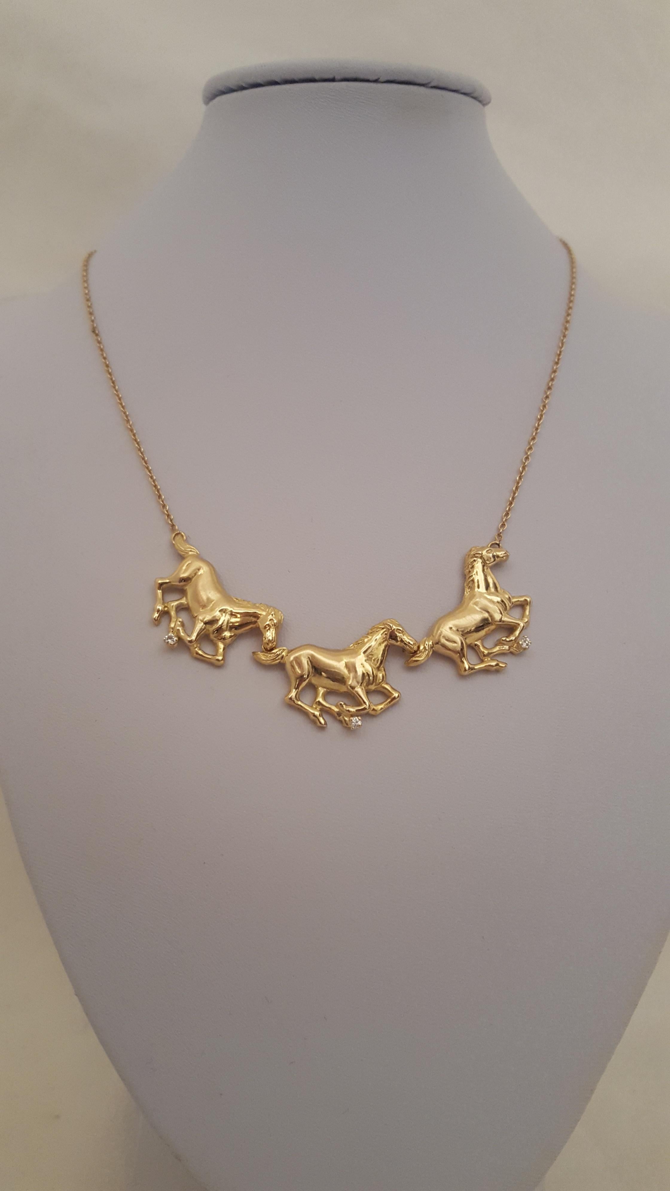 Every lover of fine jewelry worldwide is familiar with the iconic VCA logo!  We proudly offer an extremely rare piece from the 1950's.  Meticulously crafted in 18 karat yellow gold, this fantastic understated necklace features three detailed running