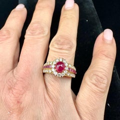 Van Cleef & Arpels Red Ruby & Diamond Ring