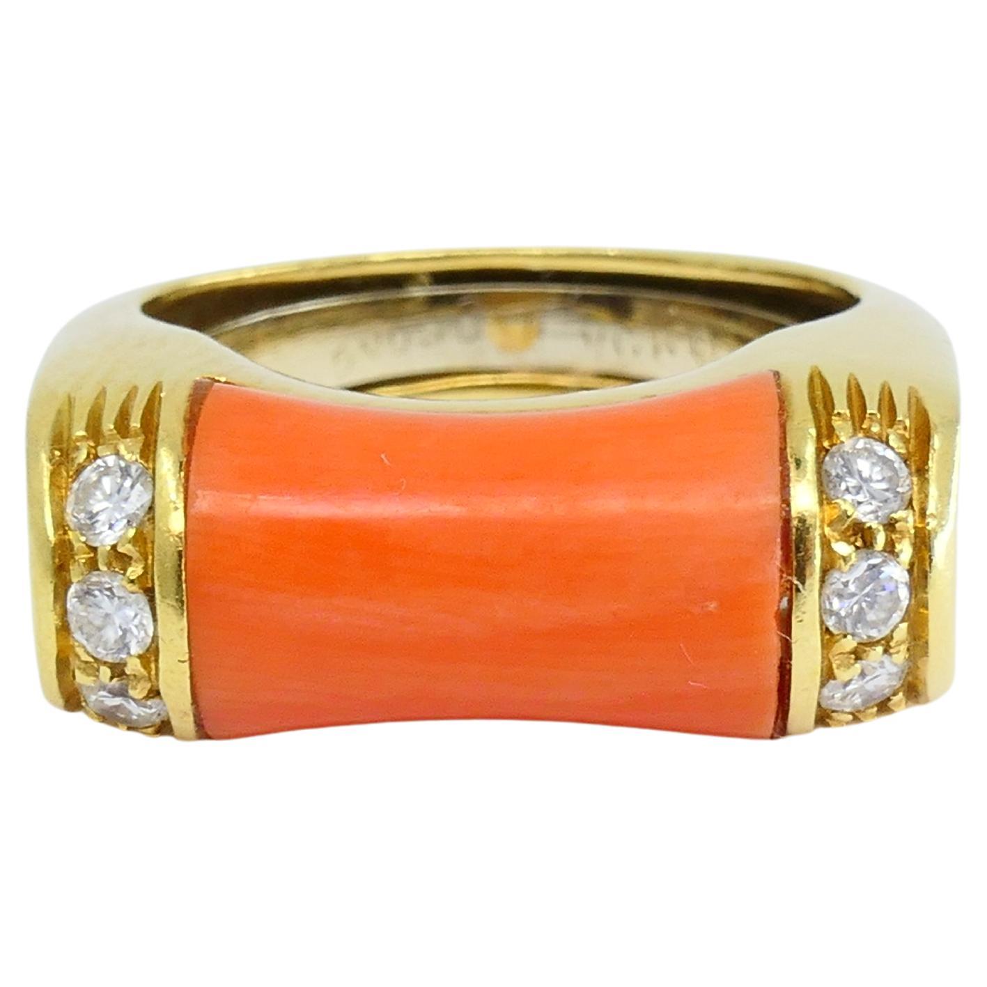 Anillo Van Cleef & Arpels Coral Diamante Oro 18k