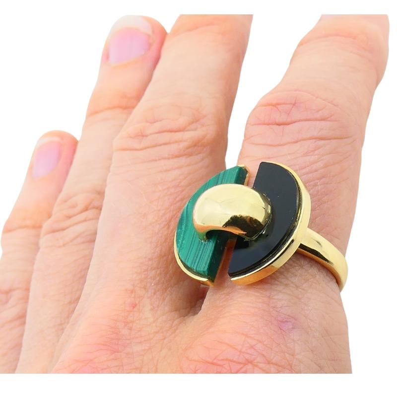 Van Cleef & Arpels Ring Malachite Onyx 18k Gold 3