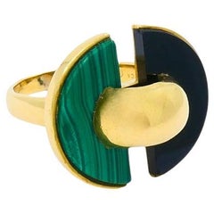 Van Cleef & Arpels Ring Malachite Onyx 18k Gold