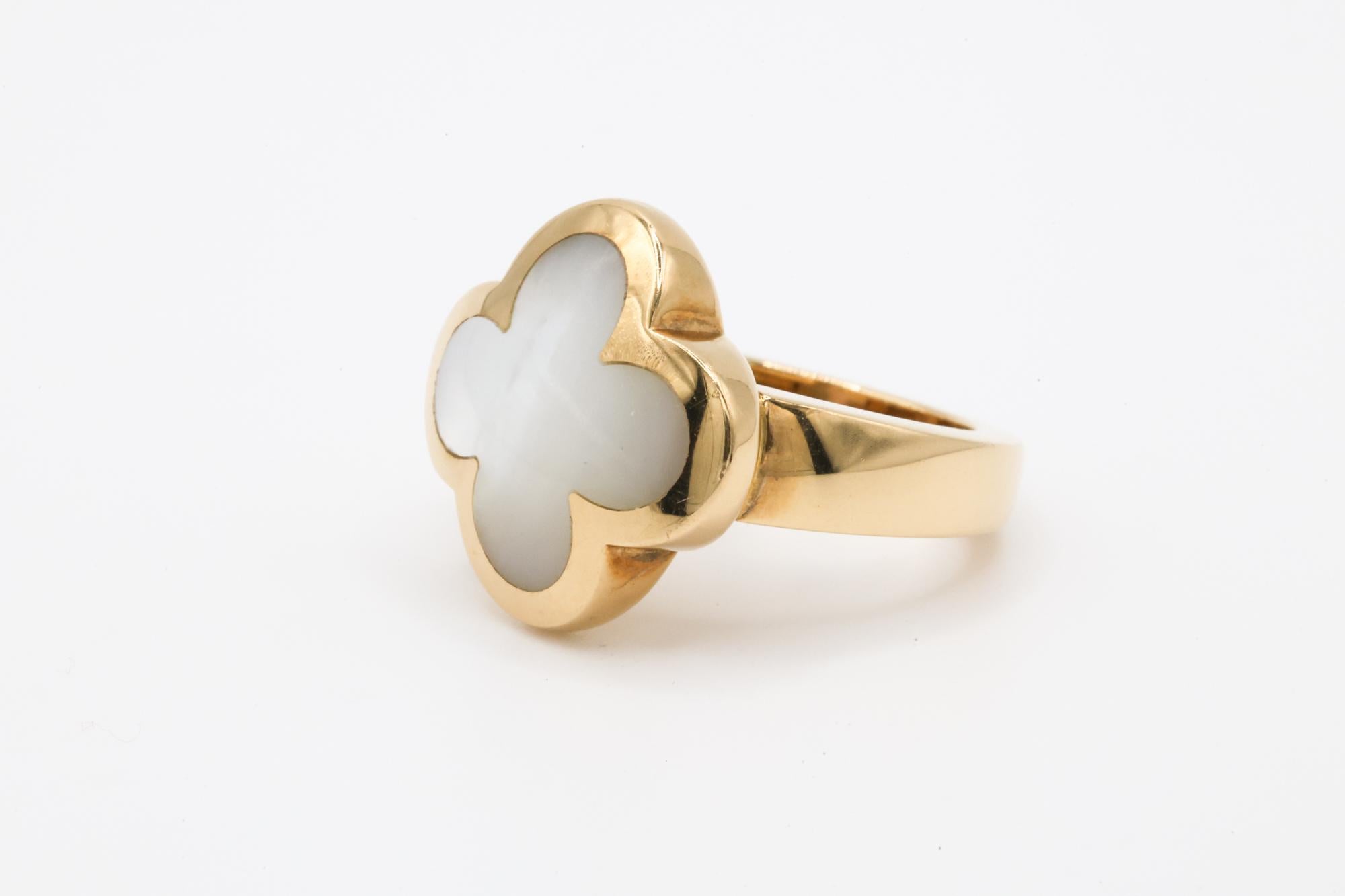 -Creator: Van Cleef & Arpels
-Ring Size: 3.75 US (Size Guide)
-Design: Pure Alhambra RingAlhambra Collection
