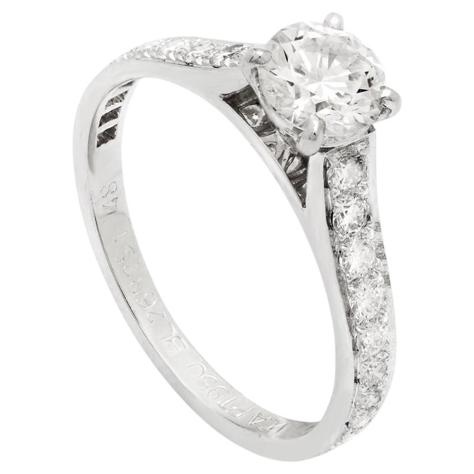 Van Cleef & Arpels Romance Diamond solitaire ring 0.77ct For Sale