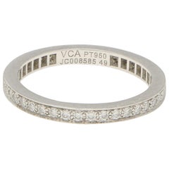 Van Cleef & Arpels Romance Full Eternity Ring in Platinum 0.20ct