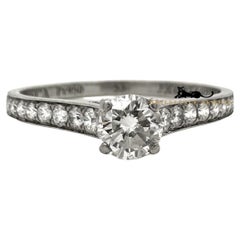 Van Cleef & Arpels Romance Solitaire Diamond Engagement Ring in Platinum