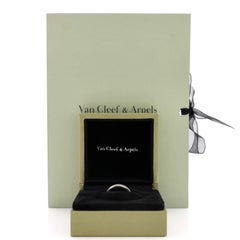 Van Cleef & Arpels Romance Wedding Band Ring Platinum and Diamonds 2.1mm