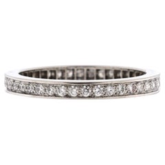 Van Cleef & Arpels Romance Wedding Band Ring Platinum and Diamonds