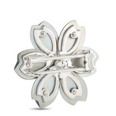 Van Cleef & Arpels Rose de Noel Diamond and Mother of Pearl 18K