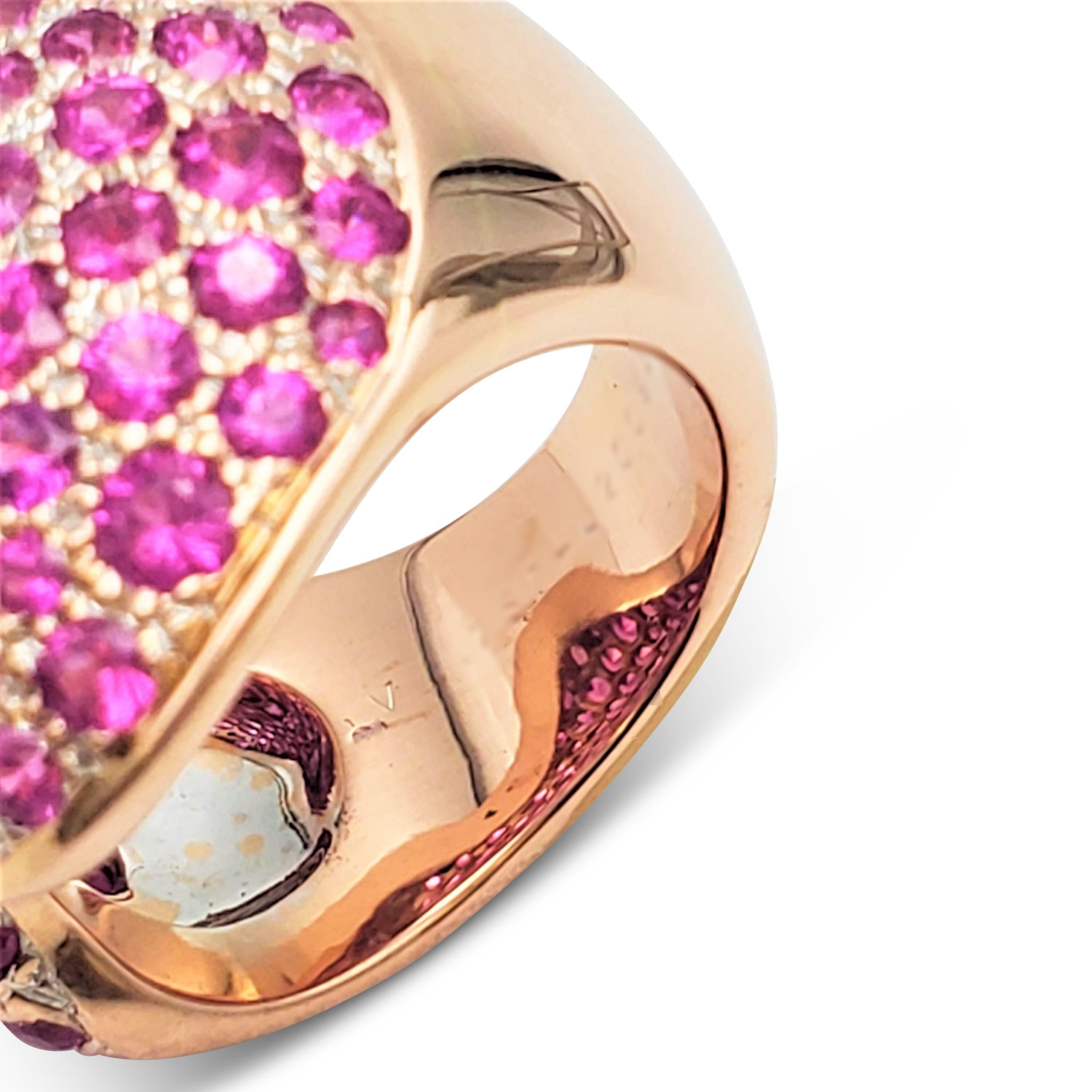 Van Cleef & Arpels Rose Gold and Pink Sapphire Ring 2