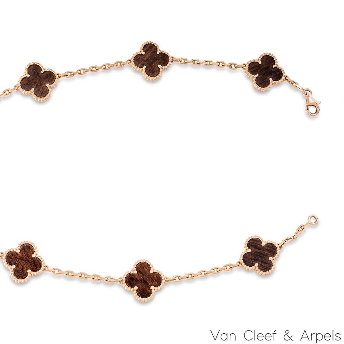 van cleef brown necklace