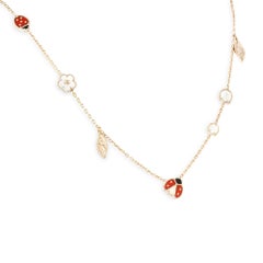 Van Cleef & Arpels Rose Gold Lucky Spring 15 Motif Necklace VCARP7RT00