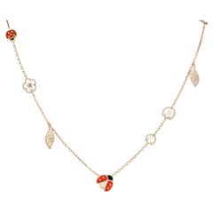 Van Cleef & Arpels Rose Gold Lucky Spring 15 Motif Necklace VCARP7RT00