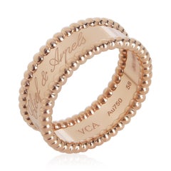 Van Cleef & Arpels Rose Gold  Perlee Signature Band