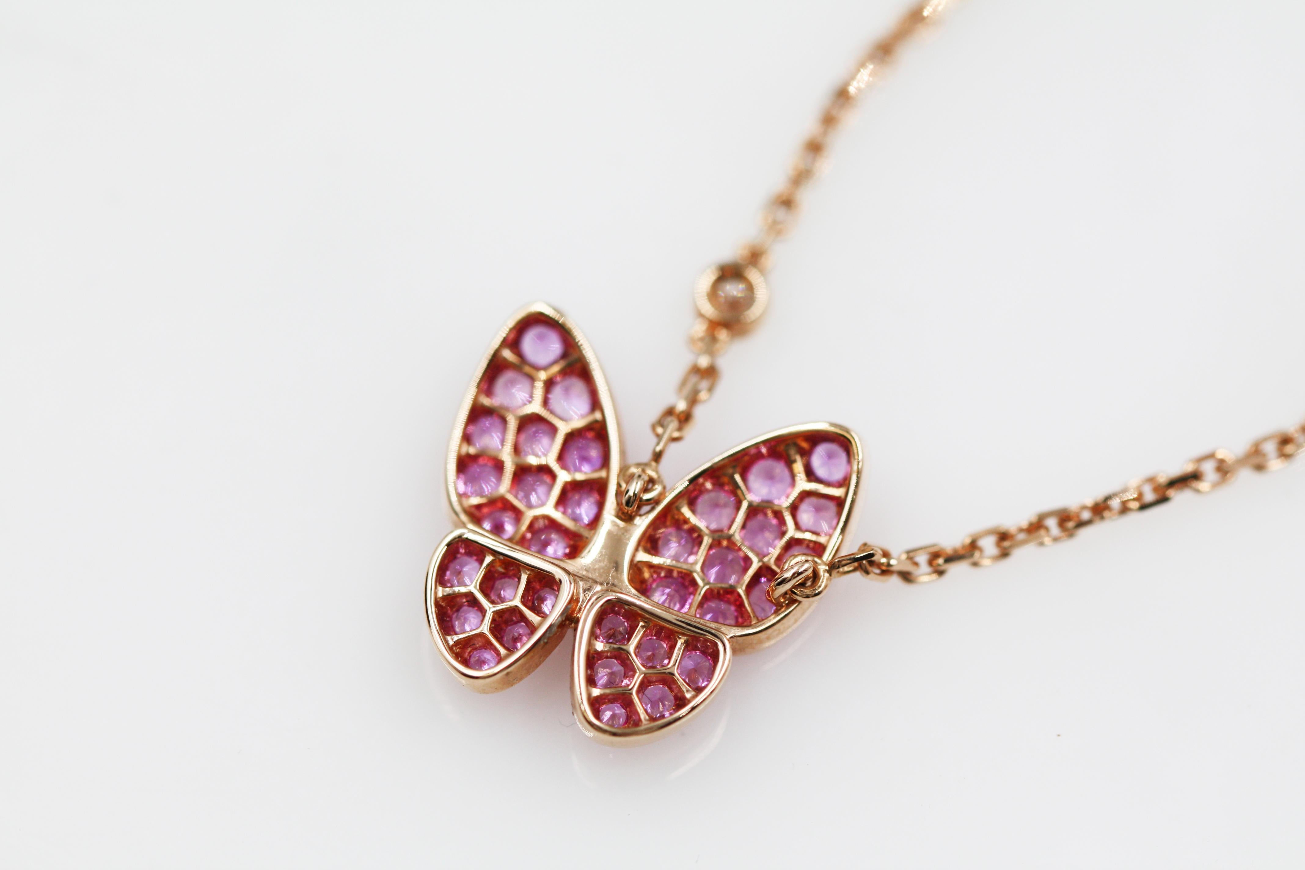 van cleef butterfly necklace