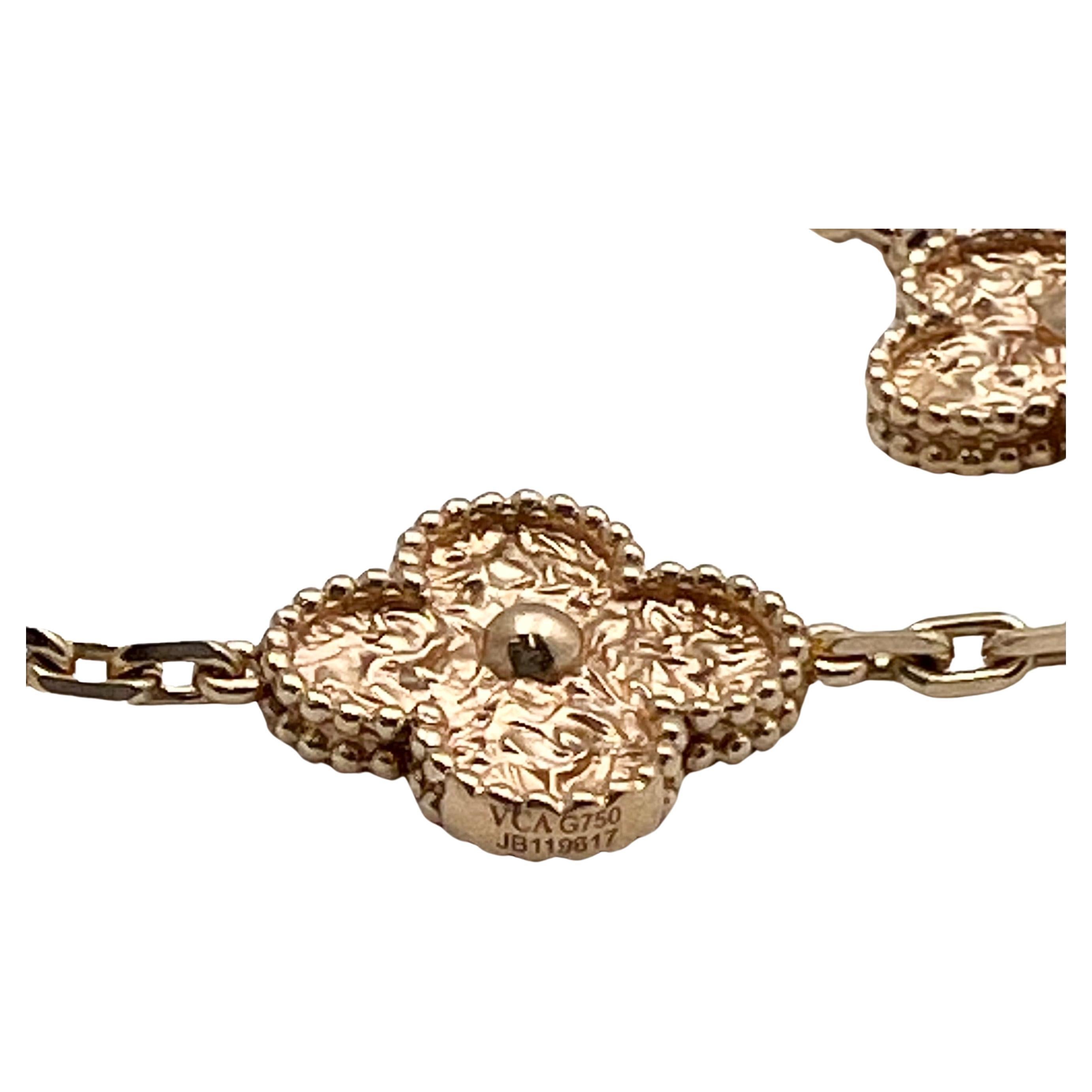  Van Cleef & Arpels Bracelet vintage Alhambra Unisexe 