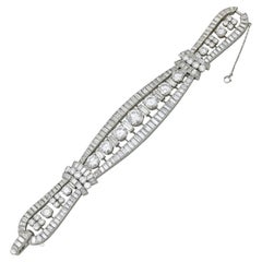 Used Van Cleef & Arpels Round & Baguette Diamond Bracelet