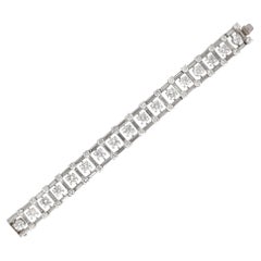 Used Van Cleef & Arpels Round Brilliant and Baguette Cut Diamond Bracelet