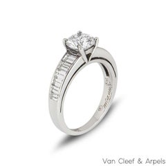 Van Cleef & Arpels Round Brilliant Cut Diamond Engagement Ring 1.03ct IGR Cert