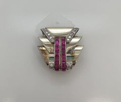 Van Cleef & Arpels Ruby and Diamond Brooch