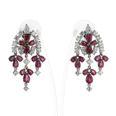 Van Cleef & Arpels Ruby and Diamond Chandelier Earrings, 18k