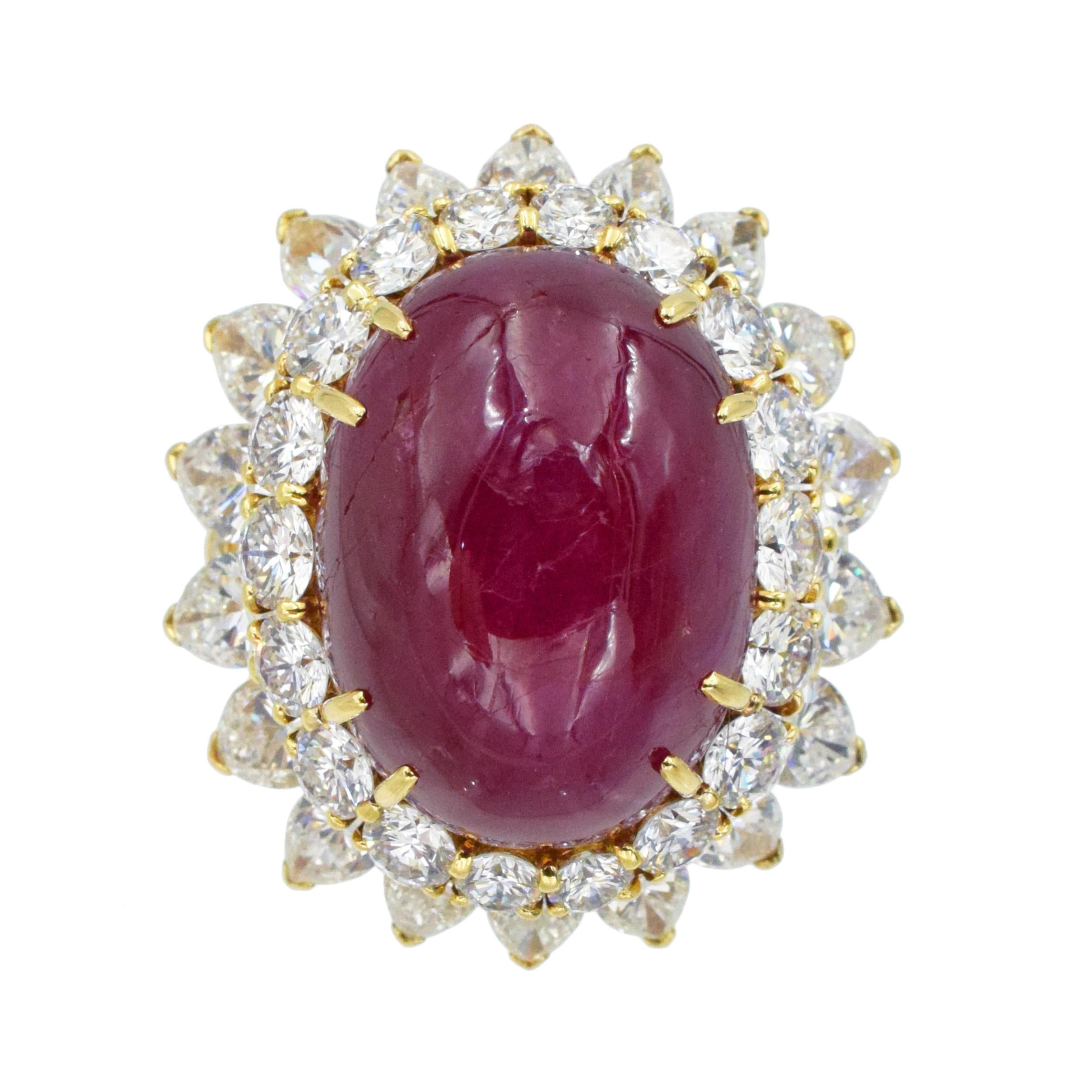 Van Cleef & Arpels Ruby and Diamond Earrings and Ring 4