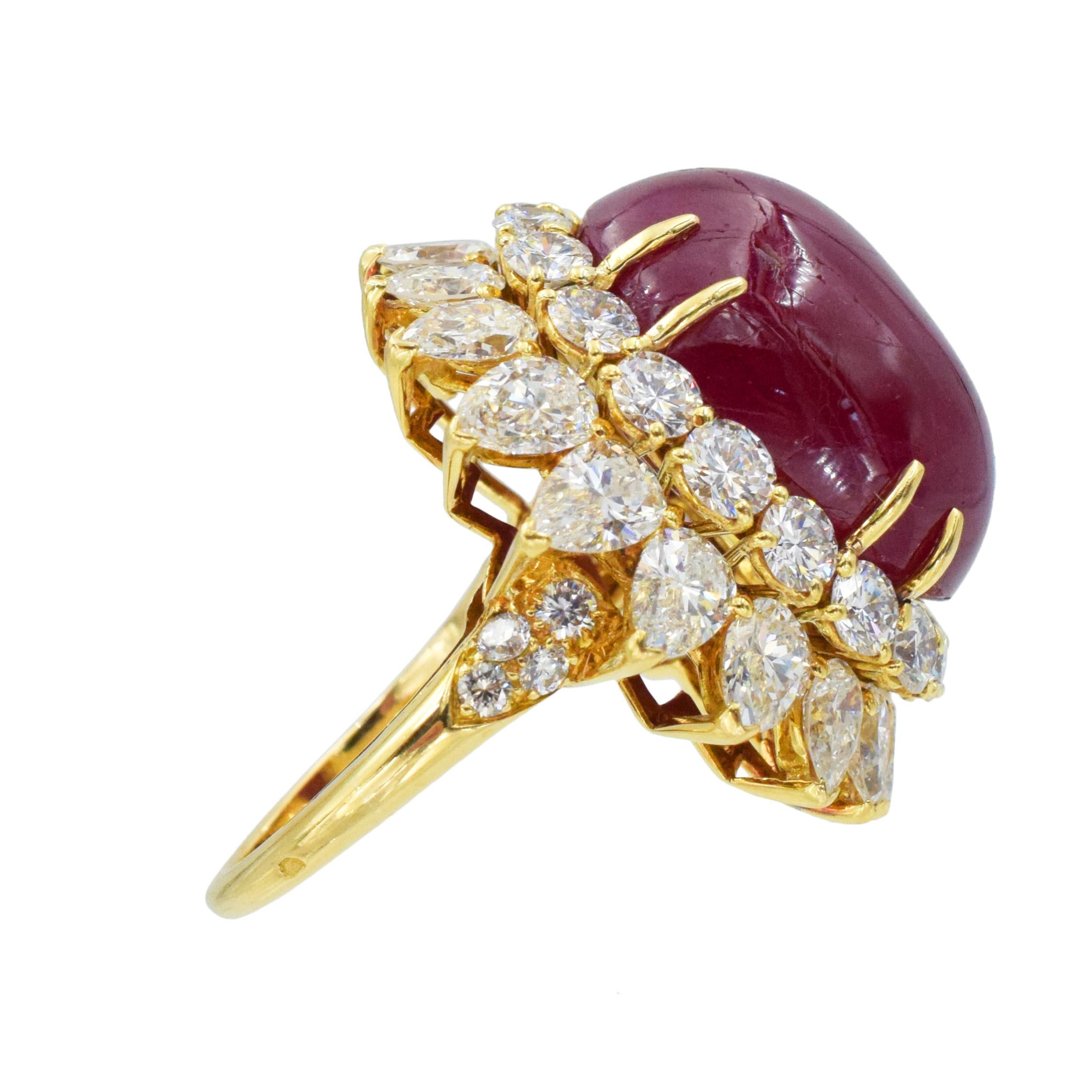 Van Cleef & Arpels Ruby and Diamond Earrings and Ring 5