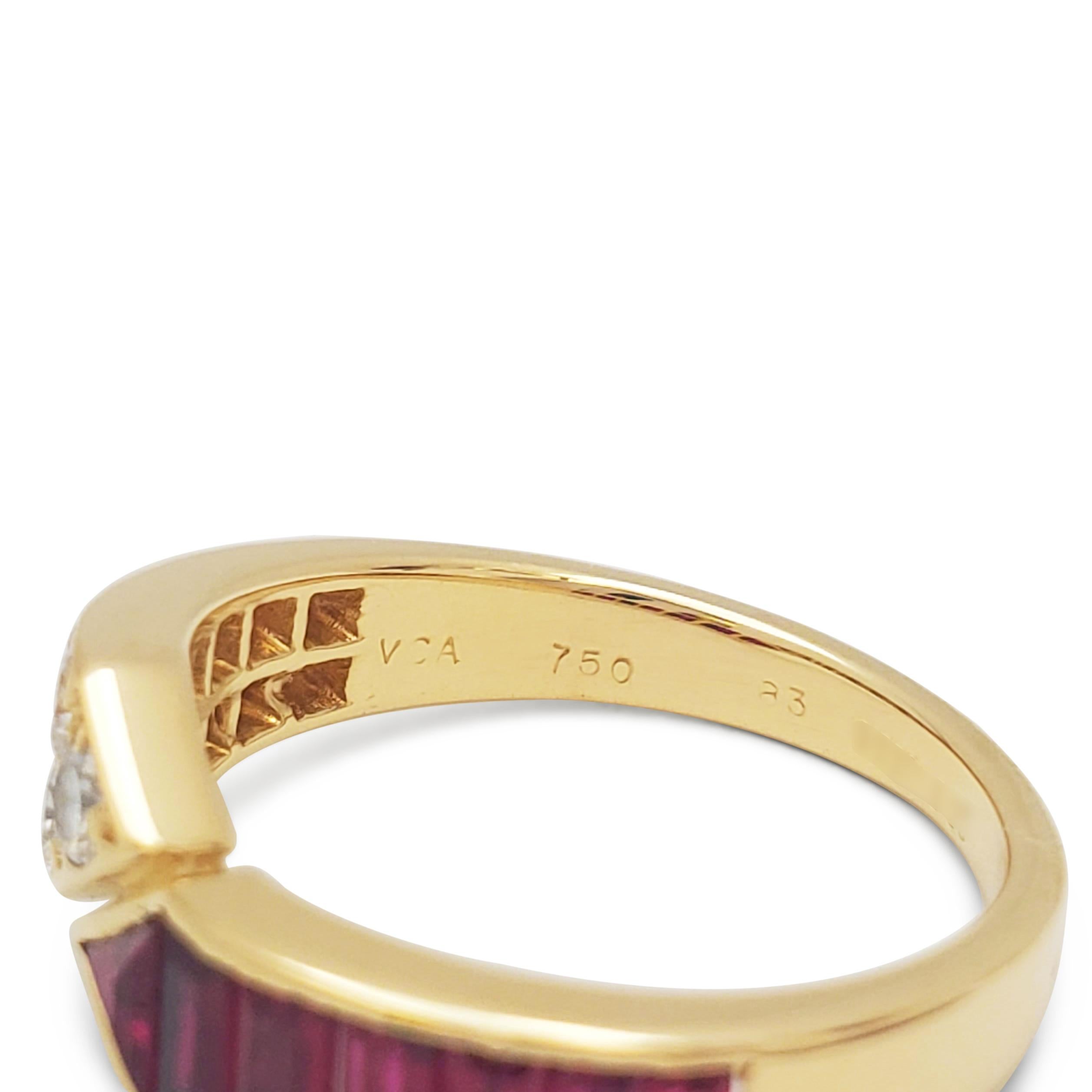 Anillo de rubíes y diamantes Van Cleef & Arpels 1