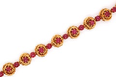 Van Cleef & Arpels Rubin-Cabochon-Armband, Frankreich