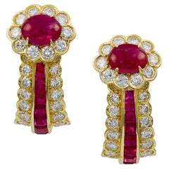 Van Cleef & Arpels Ruby Diamond Earrings
