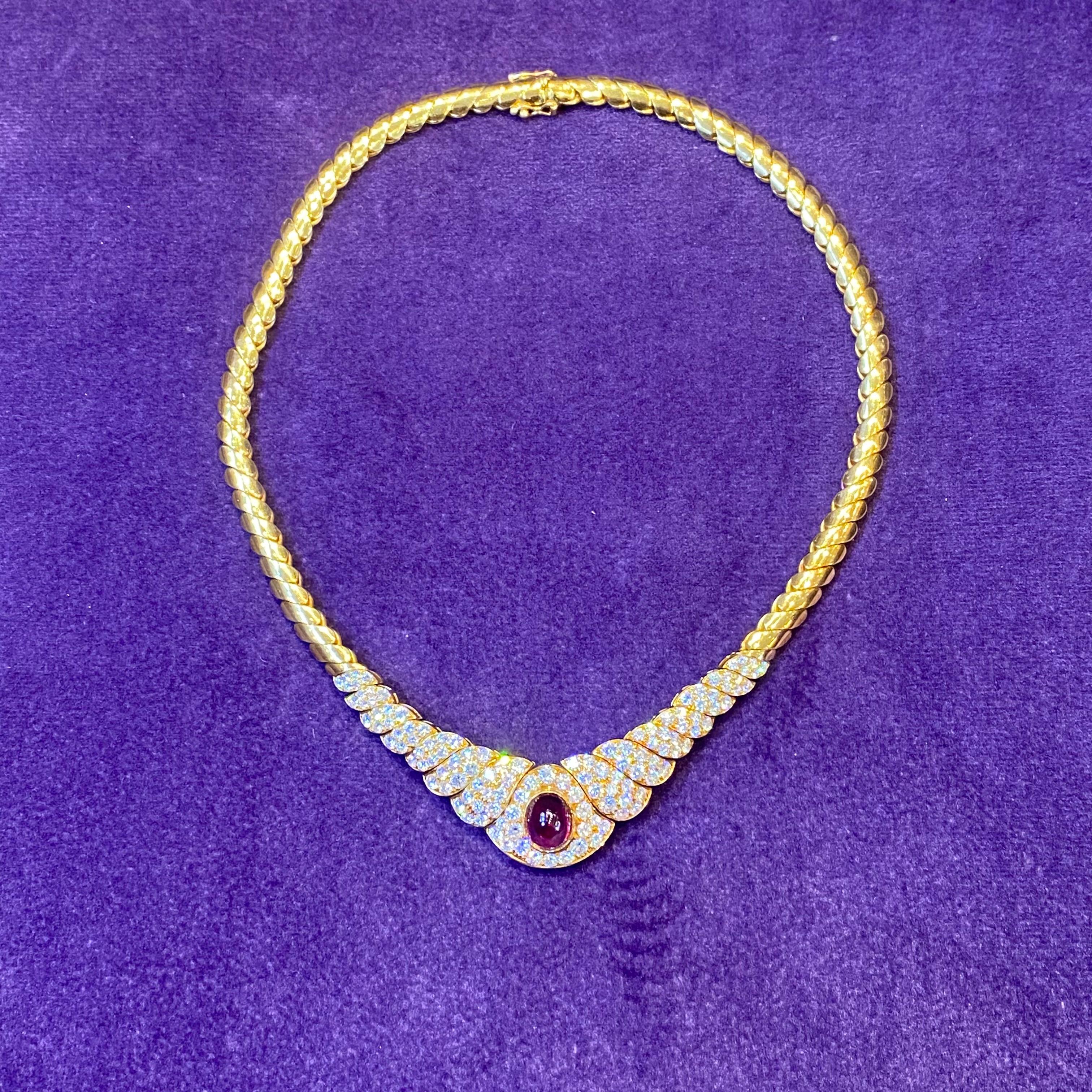 Van Cleef & Arpels Ruby & Diamond Necklace 3