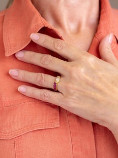 Van Cleef & Arpels Ruby & Diamond Ring in 18 Karat Gold