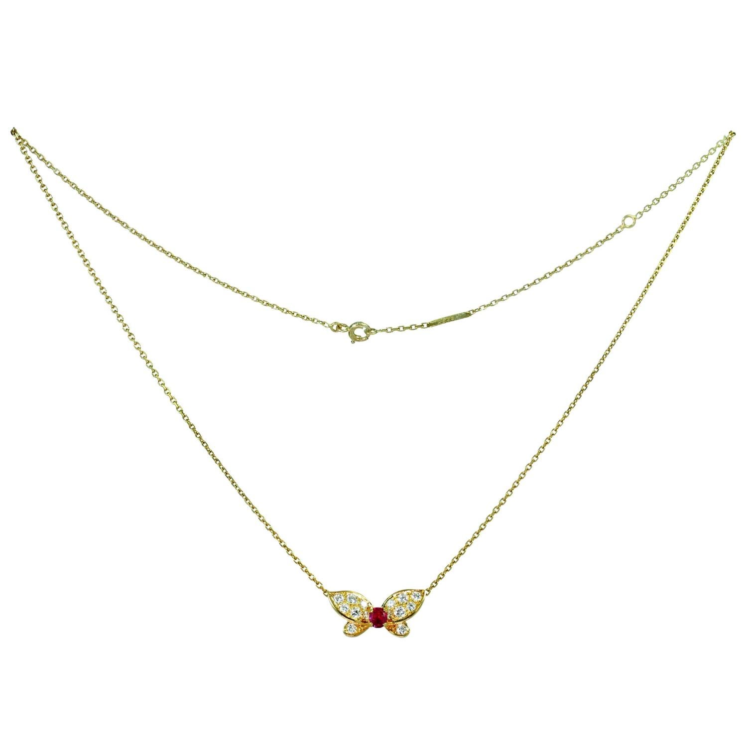 van cleef and arpels butterfly necklace