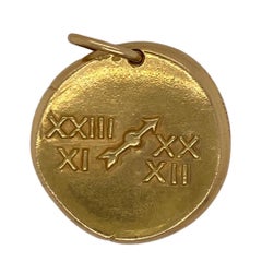 Van Cleef & Arpels Sagittarius Zodiac Pendant 18k Yellow Gold