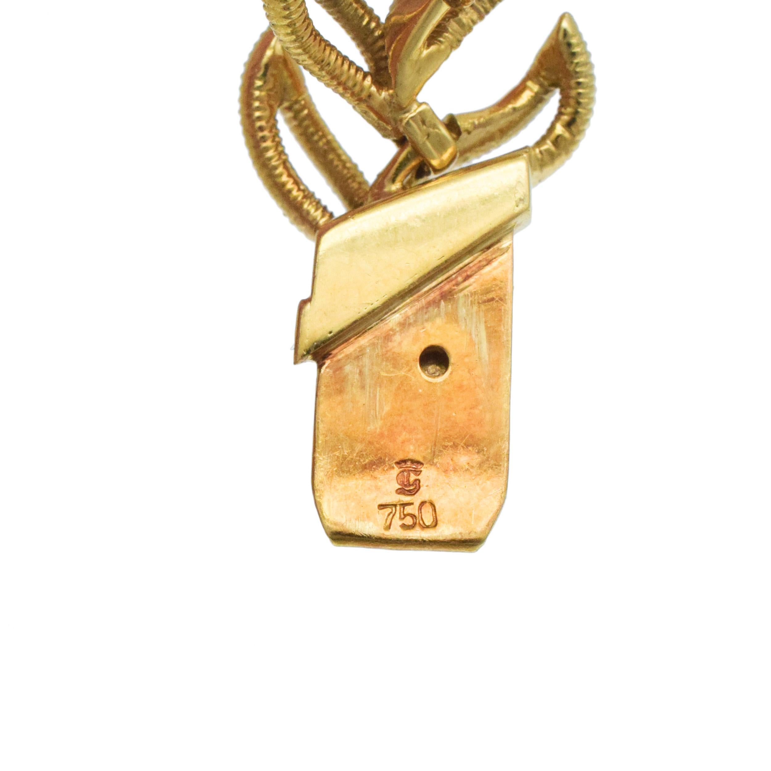 Van Cleef & Arpels Suite de boucles d'oreilles et de colliers en saphir et diamant en vente 4